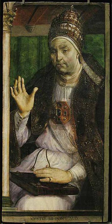 Justus van Gent Pope Sixtus IV oil painting image